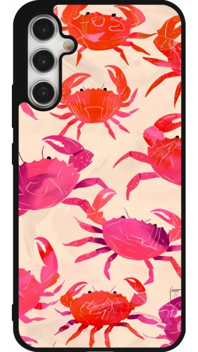 Coque Samsung Galaxy A34 5G - Silicone rigide noir Crabs Paint