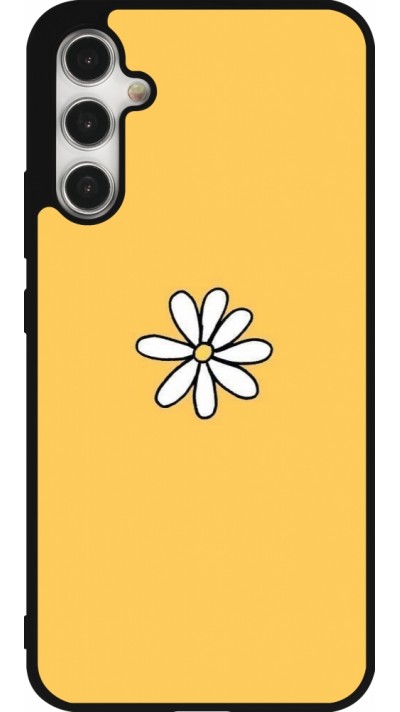 Samsung Galaxy A34 5G Case Hülle - Silikon schwarz Easter 2023 daisy