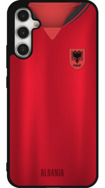 Coque Samsung Galaxy A34 5G - Silicone rigide noir Maillot de football Albanie personnalisable