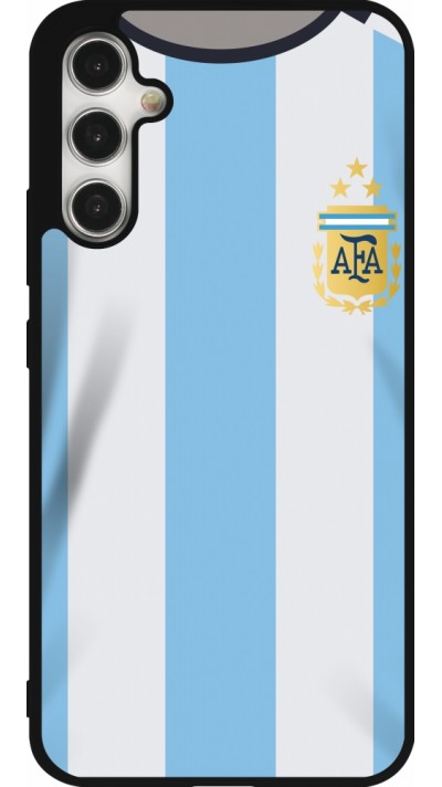 Samsung Galaxy A34 5G Case Hülle - Silikon schwarz Argentinien 2022 personalisierbares Fussballtrikot