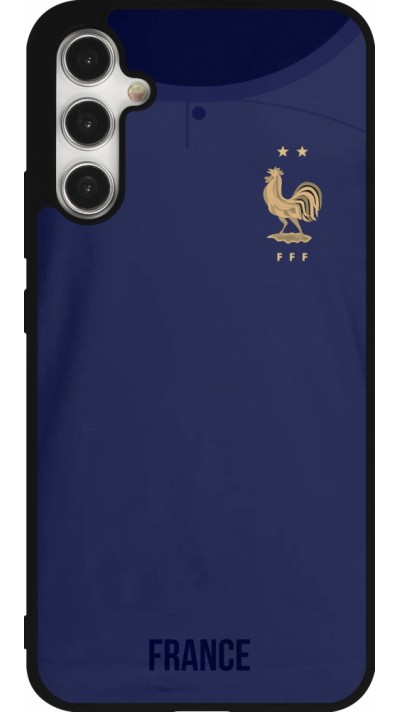 Samsung Galaxy A34 5G Case Hülle - Silikon schwarz Frankreich 2022 personalisierbares Fussballtrikot