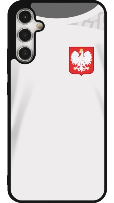 Samsung Galaxy A34 5G Case Hülle - Silikon schwarz Polen 2022 personalisierbares Fussballtrikot