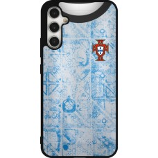 Samsung Galaxy A34 5G Case Hülle - Silikon schwarz Portugal Away personalisierbares Fussballtrikot