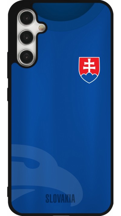 Coque Samsung Galaxy A34 5G - Silicone rigide noir Maillot de football Slovaquie