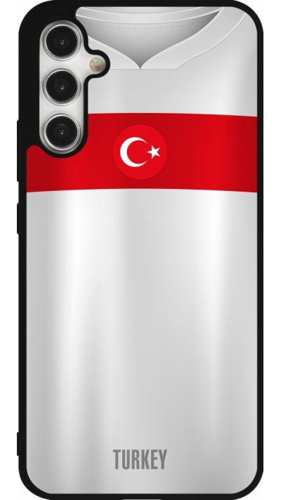 Coque Samsung Galaxy A34 5G - Silicone rigide noir Maillot de football Turquie personnalisable