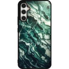 Samsung Galaxy A34 5G Case Hülle - Silikon schwarz Majestätischer grüner Marmor