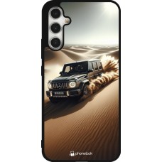 Samsung Galaxy A34 5G Case Hülle - Silikon schwarz Mercedes G Drift Wueste