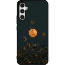 Samsung Galaxy A34 5G Case Hülle - Silikon schwarz Moon Flowers