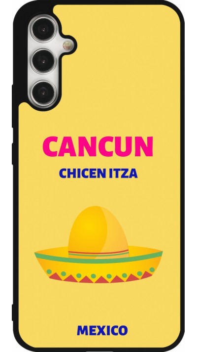 Coque Samsung Galaxy A34 5G - Silicone rigide noir Pop Summer Destination Cancun