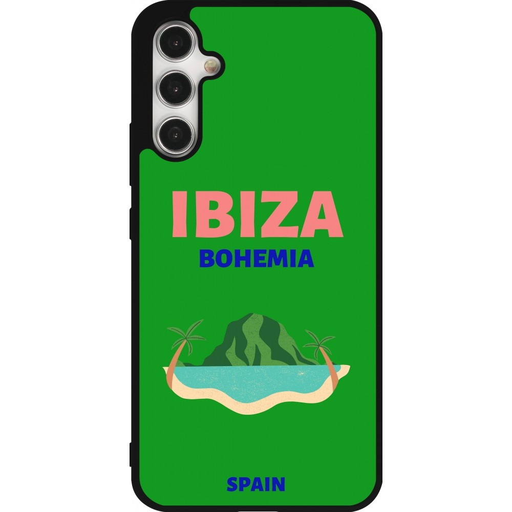 Samsung Galaxy A34 5G Case Hülle - Silikon schwarz Pop Summer Destination Ibiza