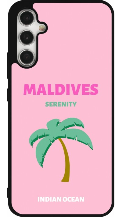 Coque Samsung Galaxy A34 5G - Silicone rigide noir Pop Summer Destination Maldives