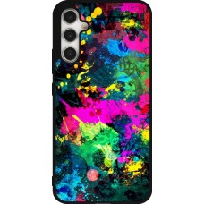 Coque Samsung Galaxy A34 5G - Silicone rigide noir Splash paint