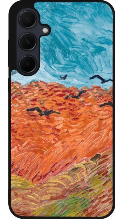 Samsung Galaxy A35 5G Case Hülle - Silikon schwarz Autumn 22 Van Gogh style