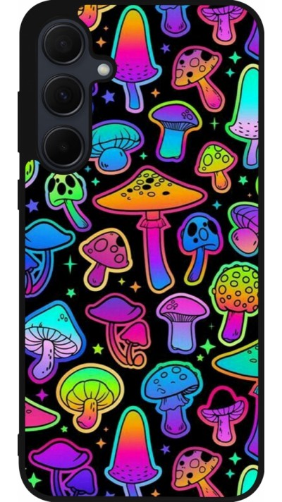 Samsung Galaxy A35 5G Case Hülle - Silikon schwarz Autumn 2024 magic mushrooms