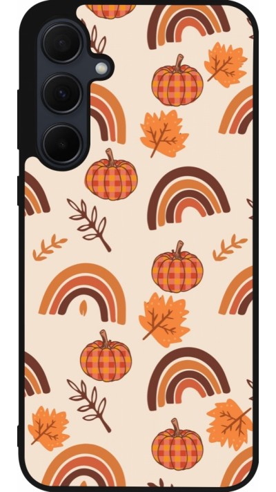 Samsung Galaxy A35 5G Case Hülle - Silikon schwarz Autumn 2024 rainbow