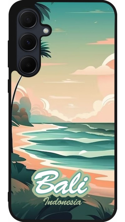 Samsung Galaxy A35 5G Case Hülle - Silikon schwarz Bali Landscape