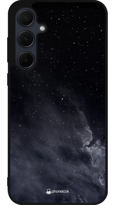 Samsung Galaxy A35 5G Case Hülle - Silikon schwarz Black Sky Clouds