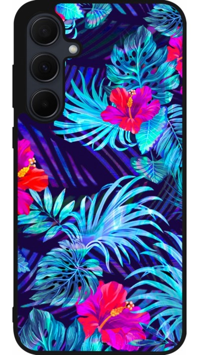 Samsung Galaxy A35 5G Case Hülle - Silikon schwarz Blue Forest