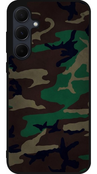 Samsung Galaxy A35 5G Case Hülle - Silikon schwarz Camouflage 3