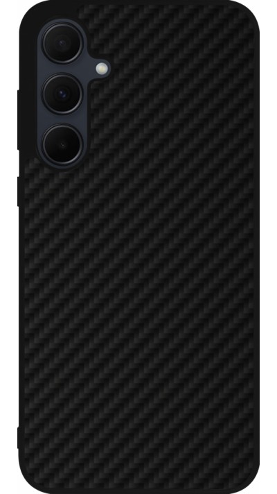 Samsung Galaxy A35 5G Case Hülle - Silikon schwarz Carbon Basic