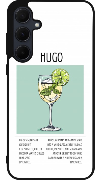 Samsung Galaxy A35 5G Case Hülle - Silikon schwarz Cocktail Rezept Hugo