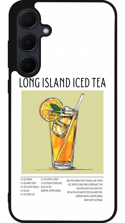 Samsung Galaxy A35 5G Case Hülle - Silikon schwarz Cocktail Rezept Long Island Ice Tea