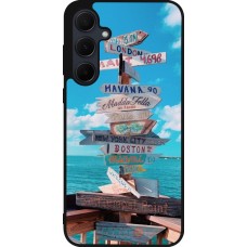 Samsung Galaxy A35 5G Case Hülle - Silikon schwarz Cool Cities Directions