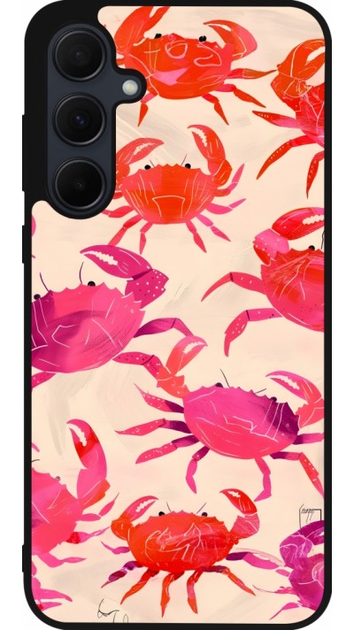 Coque Samsung Galaxy A35 5G - Silicone rigide noir Crabs Paint