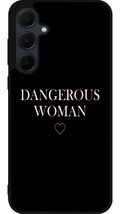 Samsung Galaxy A35 5G Case Hülle - Silikon schwarz Dangerous woman