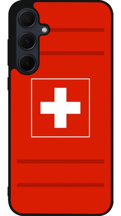 Samsung Galaxy A35 5G Case Hülle - Silikon schwarz Euro 2020 Switzerland