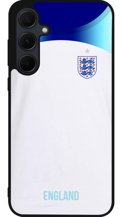 Samsung Galaxy A35 5G Case Hülle - Silikon schwarz England 2022 personalisierbares Fußballtrikot