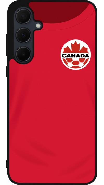 Samsung Galaxy A35 5G Case Hülle - Silikon schwarz Kanada 2022 personalisierbares Fussballtrikot