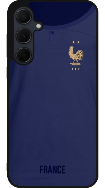 Samsung Galaxy A35 5G Case Hülle - Silikon schwarz Frankreich 2022 personalisierbares Fussballtrikot