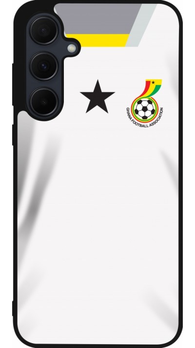 Samsung Galaxy A35 5G Case Hülle - Silikon schwarz Ghana 2022 personalisierbares Fussballtrikot