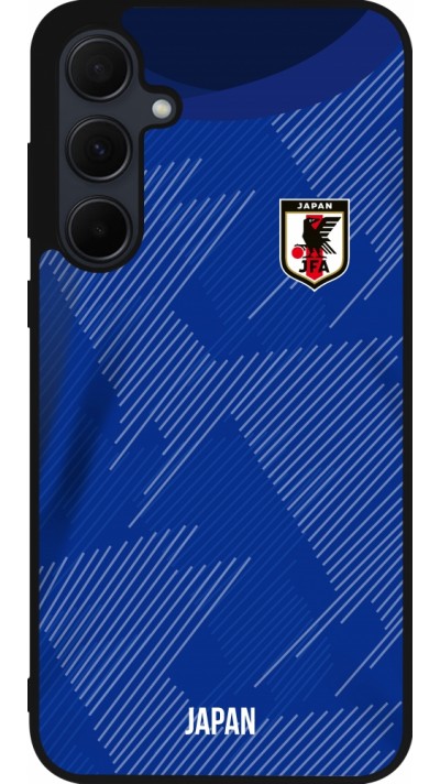 Samsung Galaxy A35 5G Case Hülle - Silikon schwarz Japan 2022 personalisierbares Fussballtrikot