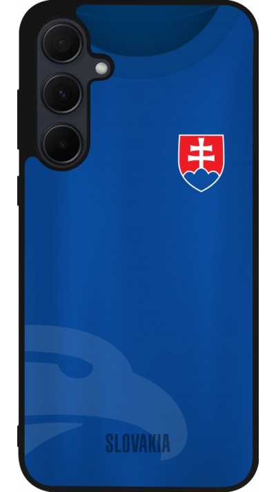 Coque Samsung Galaxy A35 5G - Silicone rigide noir Maillot de football Slovaquie