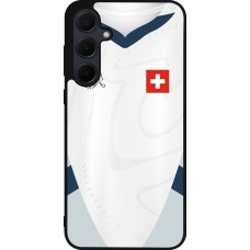 Samsung Galaxy A35 5G Case Hülle - Silikon schwarz Schweiz Away personalisierbares Fussballtrikot