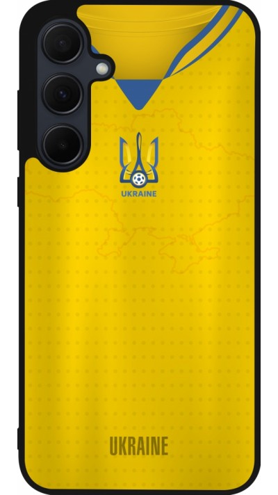 Coque Samsung Galaxy A35 5G - Silicone rigide noir Maillot de football Ukraine