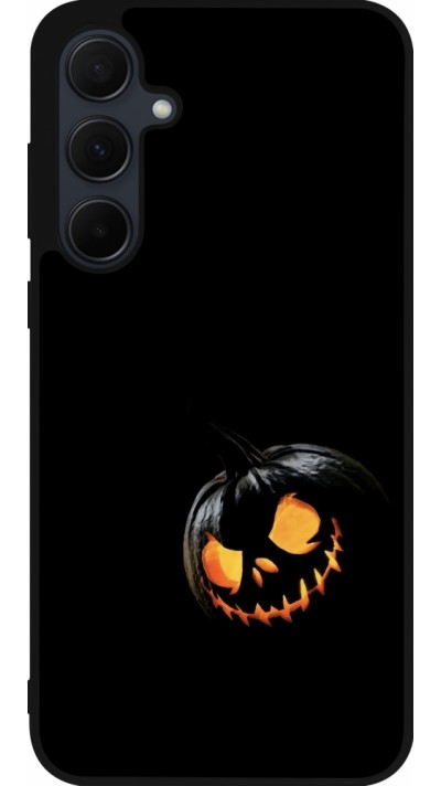 Samsung Galaxy A35 5G Case Hülle - Silikon schwarz Halloween 2023 discreet pumpkin