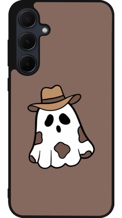 Samsung Galaxy A35 5G Case Hülle - Silikon schwarz Halloween 2024 cowboy ghost