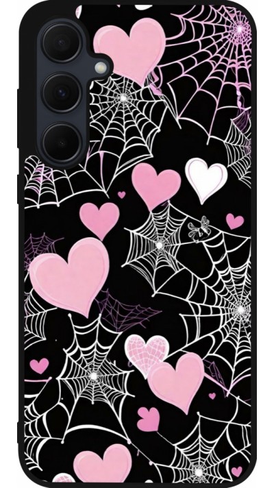 Samsung Galaxy A35 5G Case Hülle - Silikon schwarz Halloween 2024 girly