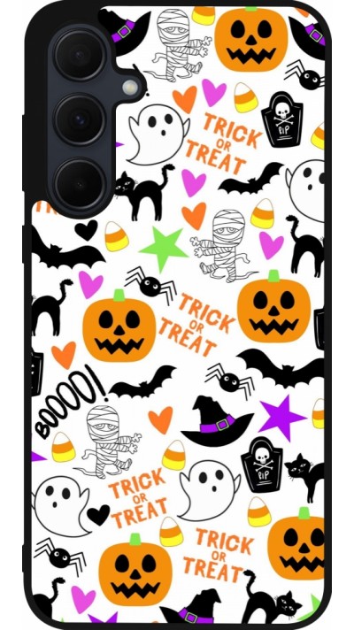 Samsung Galaxy A35 5G Case Hülle - Silikon schwarz Halloween 2024 trick or treat