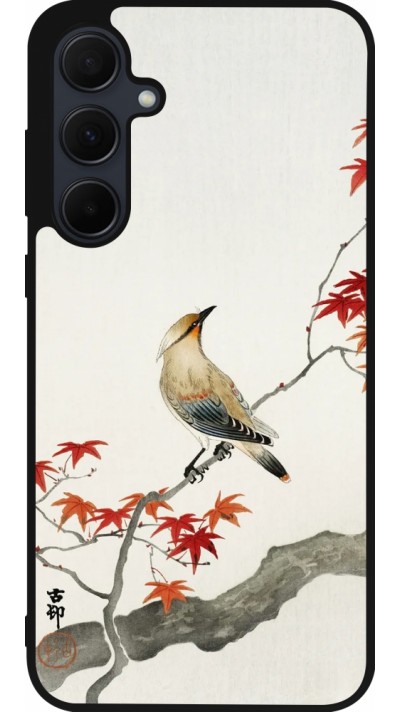 Samsung Galaxy A35 5G Case Hülle - Silikon schwarz Japanese Bird