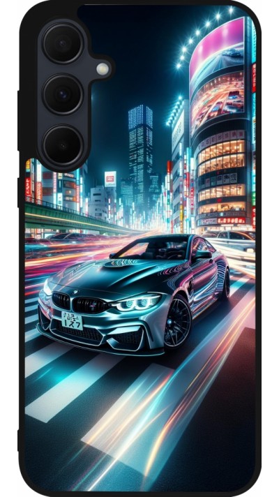 Samsung Galaxy A35 5G Case Hülle - Silikon schwarz BMW M4 Tokio Nacht