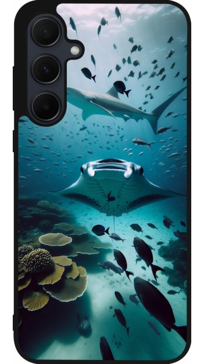 Samsung Galaxy A35 5G Case Hülle - Silikon schwarz Manta Lagune Reinigung