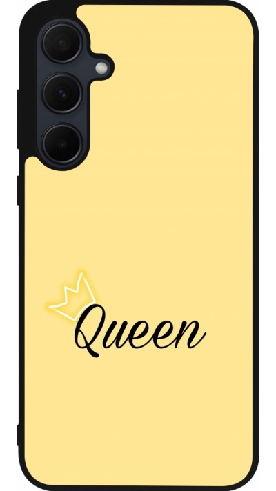 Samsung Galaxy A35 5G Case Hülle - Silikon schwarz Mom 2024 Queen