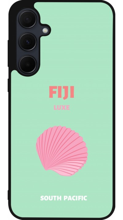 Samsung Galaxy A35 5G Case Hülle - Silikon schwarz Pop Summer Destination Fiji