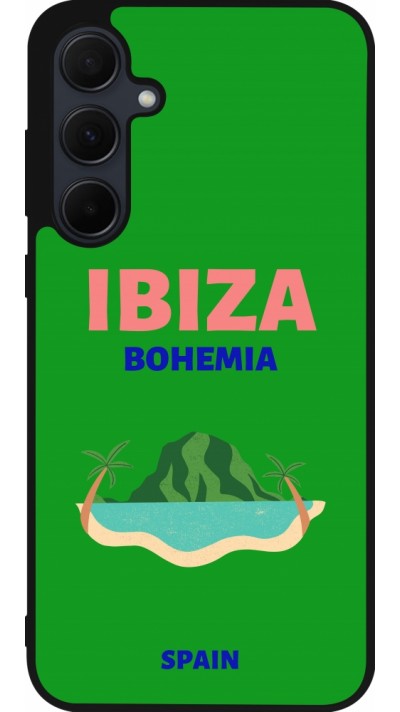 Samsung Galaxy A35 5G Case Hülle - Silikon schwarz Pop Summer Destination Ibiza