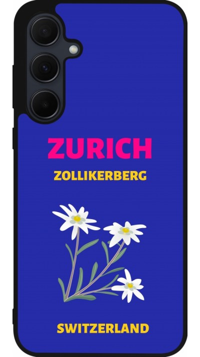 Samsung Galaxy A35 5G Case Hülle - Silikon schwarz Pop Summer Destination Zurich