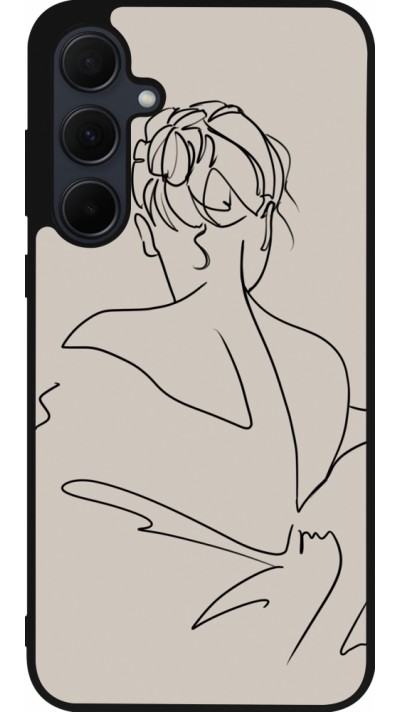 Samsung Galaxy A35 5G Case Hülle - Silikon schwarz Salnikova 05